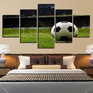 Football 4 - Sport 5 Panel Canvas Art Wall Decor