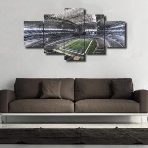 Football Stadium 02 - Sport 5 Panel Canvas Art Wall Decor