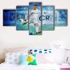 Football Star C Ronaldo - Famous Person 5 Panel Canvas Art Wall Decor