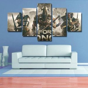 For Honor 1 - Gaming 5 Panel Canvas Art Wall Decor