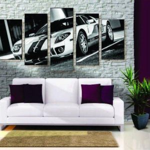 Ford Gt 2 - Automative 5 Panel Canvas Art Wall Decor