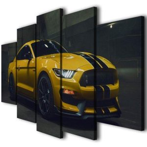 Ford Mustang Gt350 - Automative 5 Panel Canvas Art Wall Decor