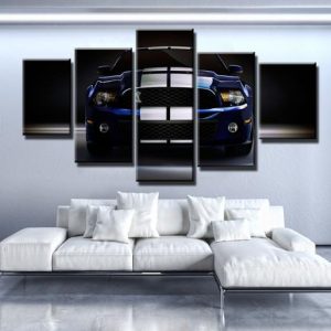 Ford Shelby Gt500 - Automative 5 Panel Canvas Art Wall Decor