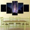 Forest 8 - Nature 5 Panel Canvas Art Wall Decor