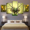 Forest Animal Tiger Angle Abstract - Abstract Animal 5 Panel Canvas Art Wall Decor