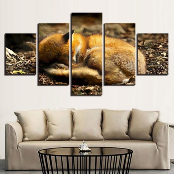 Forest Animal - Animal 5 Panel Canvas Art Wall Decor