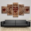 Forever Love - Abstract 5 Panel Canvas Art Wall Decor