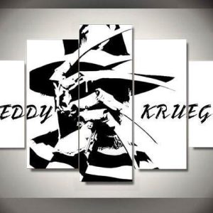 Freddy Krueger 1 - Movie 5 Panel Canvas Art Wall Decor