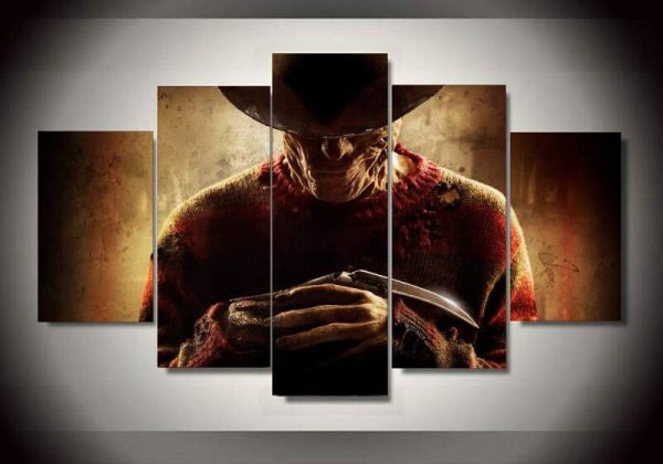 Freddy Krueger - Movie 5 Panel Canvas Art Wall Decor