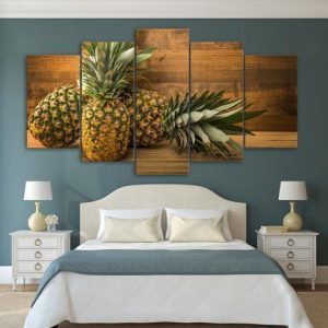 Fresh Pineapple Nature - 5 Panel Canvas Art Wall Decor