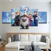 Frozen Cartoon - 5 Panel Canvas Art Wall Decor