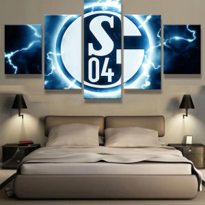 Futball-Club Gelsenkirchen-Schalke - Sport 5 Panel Canvas Art Wall Decor