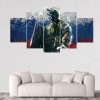 Fuze Rainbow Six Siege - Gaming 5 Panel Canvas Art Wall Decor