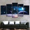 Galaxy Starry Sky Space Universe - 5 Panel Canvas Art Wall Decor