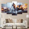 Game Battlefield 01 - Gaming 5 Panel Canvas Art Wall Decor