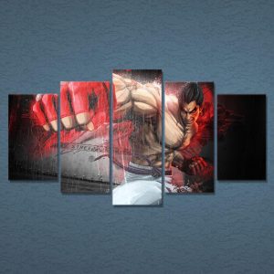 Game Characters Violent - Gaming 5 Panel Canvas Art Wall Decor