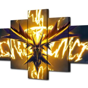 Game Firebird - Gaming 5 Panel Canvas Art Wall Decor