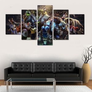 Game Lol - Gaming 5 Panel Canvas Art Wall Decor