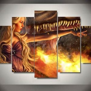 Game Of Thrones 13 - Movie 5 Panel Canvas Art Wall Decor