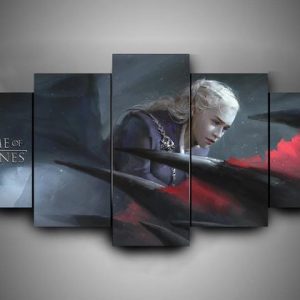 Game Of Thrones 16 - Movie 5 Panel Canvas Art Wall Decor