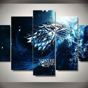 Game Of Thrones 7 - Movie 5 Panel Canvas Art Wall Decor