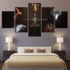 Game Of Thrones Families Sigil Live Or Die Movie - 5 Panel Canvas Art Wall Decor