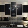 Game Of Thrones House Stark Winter Is Coming Movie - 5 Panel Canvas Art Wall Decor