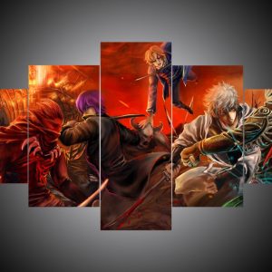 Gintama #2 - Anime 5 Panel Canvas Art Wall Decor