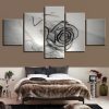 Glass Rose - Nature 5 Panel Canvas Art Wall Decor