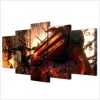 God Of War Kratos 02 - Gaming 5 Panel Canvas Art Wall Decor