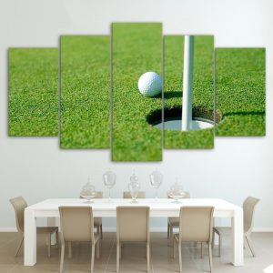 Golf Course 10 - Sport 5 Panel Canvas Art Wall Decor