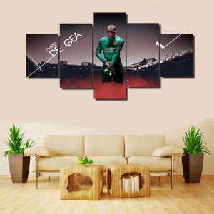 Golf Star David - Famous Person 5 Panel Canvas Art Wall Decor