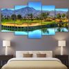 Golfing In The Desert - Sport 5 Panel Canvas Art Wall Decor