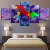 Graffiti Color Animal Horse - Abstract 5 Panel Canvas Art Wall Decor