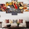 Grain Food 2 - Kitchen 5 Panel Canvas Art Wall Decor