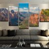 Grand Canyon - Nature 5 Panel Canvas Art Wall Decor