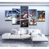 Grand Theft Auto 1 - Gaming 5 Panel Canvas Art Wall Decor