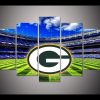 Green Bay Packers Stadium Logo Football - 5 Panel Canvas Art Wall Decor