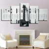 Guitar 1 - Music 5 Panel Canvas Art Wall Decor