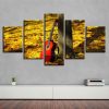 Guitar 12 - Music 5 Panel Canvas Art Wall Decor