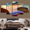 Guitar 3 - Music 5 Panel Canvas Art Wall Decor