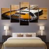 Guitar 4 - Music 5 Panel Canvas Art Wall Decor