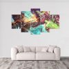 Hanzo Vs Genji Overwatch 2 - Gaming 5 Panel Canvas Art Wall Decor