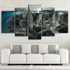 Harry Potter Hogwarts Castle 2 Movie - 5 Panel Canvas Art Wall Decor