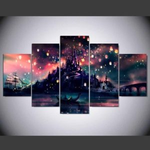 Harry Potter Hogwarts Movie - 5 Panel Canvas Art Wall Decor