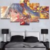 Hatsune Miku Cute Girl Anime - 5 Panel Canvas Art Wall Decor