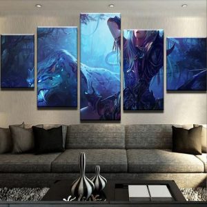 Hearthstone Rogue Hunter - Gaming 5 Panel Canvas Art Wall Decor