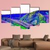 High Mountains View In Thailand - Nature 5 Panel Canvas Art Wall Decor