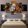 Hindu Character 3 - Religion 5 Panel Canvas Art Wall Decor