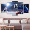 Hockey Player Hockey Stick - Sport 5 Panel Canvas Art Wall Decor